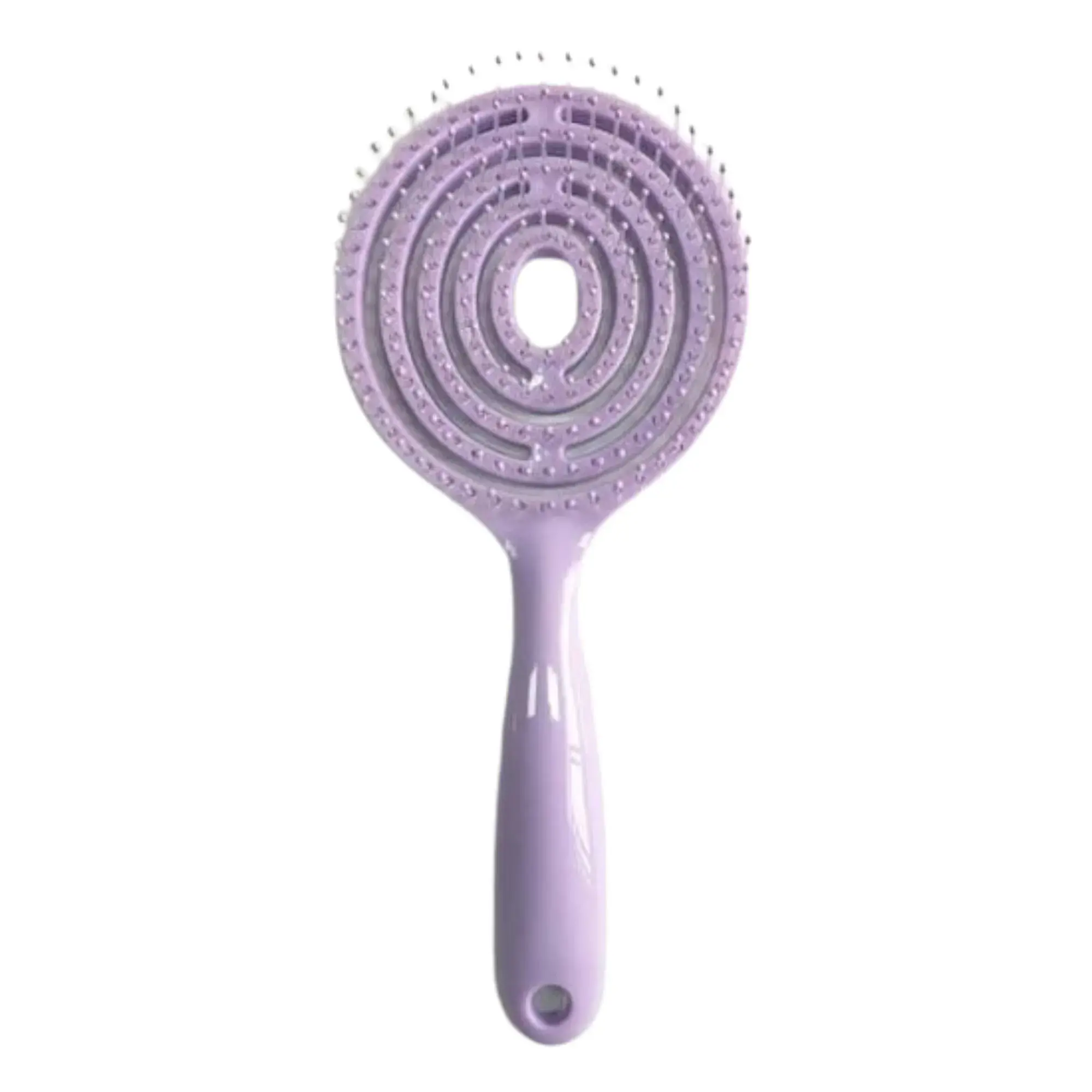 Desenredante Flexible Circular Grande – MORADO